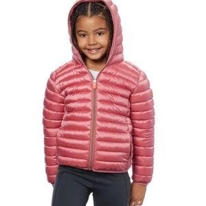 Kids’ Lightweight Puffer Jacket NWT | Blue Hooded Coat | Warm Synthetic Down |